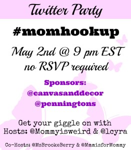 momhookup twitter party