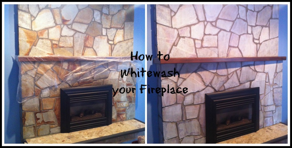 How to Whitewash your fireplace