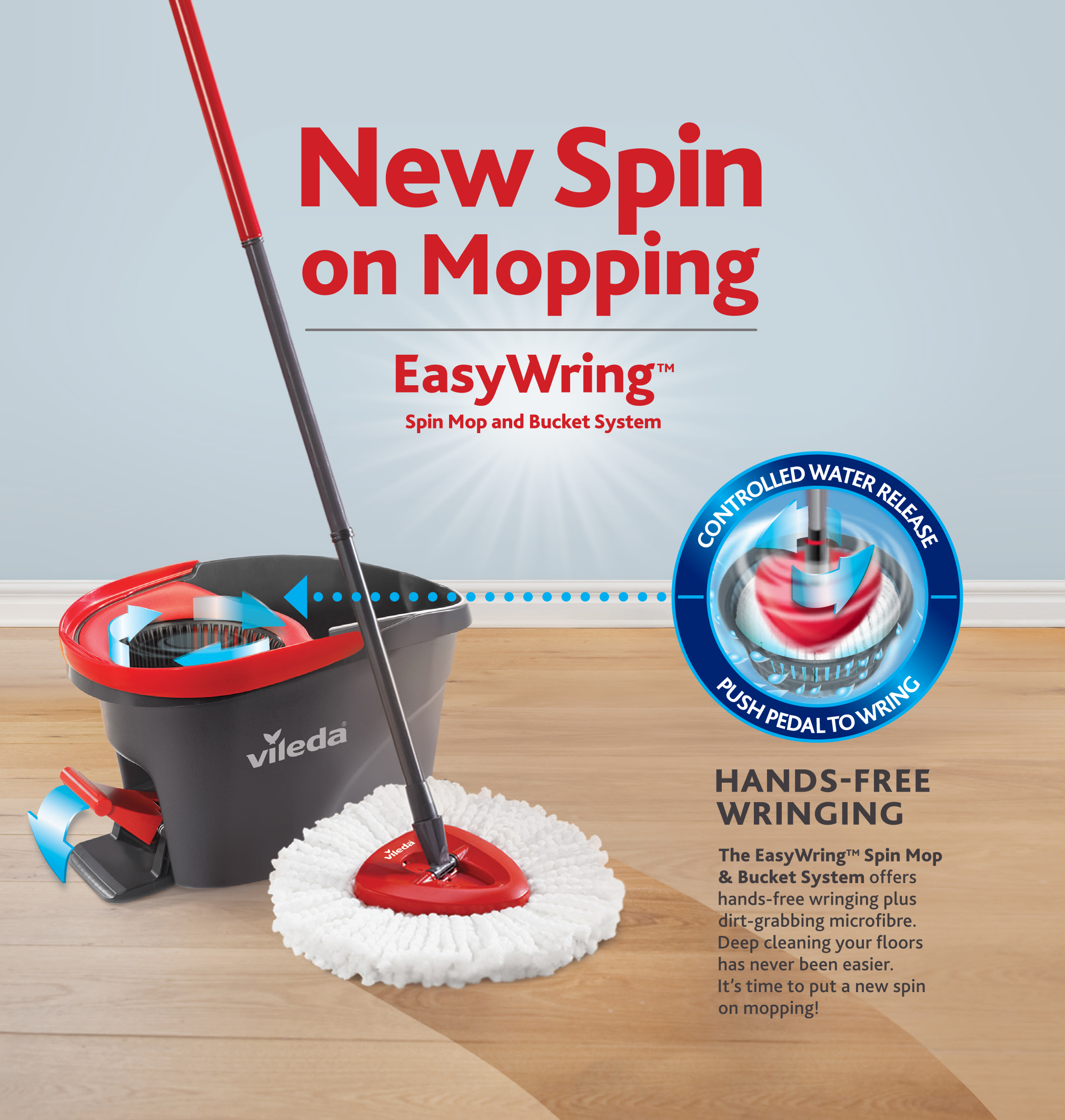 Vileda Turbo Spin Mop - the floor can't get cleaner 